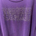 Victoria's Secret Victoria’s Secret purple rhinestone sleep shirt  used in good condition size L Photo 2