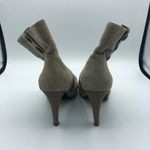 Franco Sarto Energy Tan Leather Heeled Ankle Boots Womens 6 Steampunk Victorian Photo 2