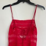 Victoria's Secret Victoria Secret Red Sheer Mini Slip Dress Size Small  Photo 4