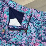 Cambridge Dry Goods Paisley Twill Chino Shorts Blue Pink Size 10 Photo 5