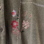 Alfred Dunner Petite L Cardigan sweatshirt with embroidery Green Size undefined Photo 4