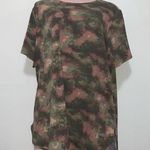 Lands' End Land’s End plus size 1X 16w-18w woman shirt army green and brown tan Photo 0