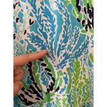 Lilly Pulitzer  Janice Blue Green Gold Sheath Shift Dress 2 Flaw Minor Photo 4