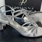 Adrianna Papell Silver Ainsley Evening Sandals Size 8 Photo 11