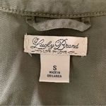 Lucky Brand  Jacket Small Green Utility Button Up Military Style Casual Fall Photo 3