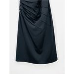 Eliza J  pleated side one shoulder black mini dress formal size 8 Photo 4