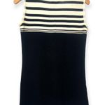 Misook  | Small | Black & White Knit Striped Sleeveless Shell Slit Side Tank Top Photo 1