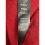 Chico's NEW  Travelers Enamel Red Women's Formal Chain Detail Top Size 3 US XL 16 Photo 5