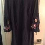 Loft Navy Floral Bell Sleeve Photo 0