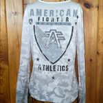 American Fighter Gray Camouflage Long Sleeve size XS BEACHWOOD Biker MMA Photo 1