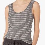 Splendid Tank Heather Charcoal & Oat Stripe Lila Slim Fit Tank Top Sz S GUC Photo 0