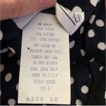 LESLIE LUCKS Blue & Red Ribbon Polka Dot Pin Up Sailor Dress Size 10 Photo 10