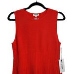 STAUD NEW NWT  Elyse Midi Dress In Cayenne Orange Red Photo 4