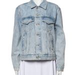 SLVRLAKE Raglan Trucker Jean Jacket Medium Blue Photo 4