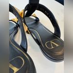 Valentino Garavani Valentino Black Roman Stud Gladiator Sandals EU 36.5 US 6.5 Authentic Photo 11