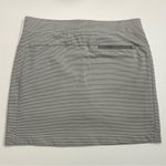 Athleta  Skort Shorts Midtown Athletic Exercise Golf Striped Pockets Grey White Photo 6