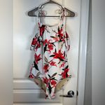 ALBION FIT  the Wave Le Fleur White Floral Swimsuit Size XL EUC #2152 Photo 3