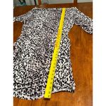 Jennifer Lopez  Leopard Print Cowl Neck Ruched Bodycon Midi Dress XL Womens Photo 7