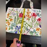 Floral Canvas Tote Bag Red Photo 4