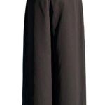 Cache Black Wide Leg Lined Self Belt Crop Pant Gaucho New $128 NWT Flat Front Photo 3