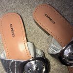 EXPRESS slides Sandals size 8 Silver Photo 2