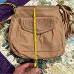 Butterfly by Matthew Williamson crossbody rainbow detail on front flap & tassel Tan Photo 8