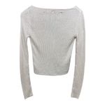 Free People Game On Button Front Cardigan in White Swan Photo 9