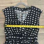 Kelly Wearstler Black White Sleeveless Polka Dot A Line Silk Mini Dress S Photo 6