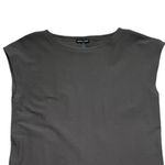 Eileen Fisher Crepe Sleeveless Side Zip Dress Size Medium Gray Taupe Lagenlook Photo 7