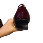 Burberry Burgundy and Plaid / Check Patent Leather Ballet Flats Size 37 / US 7 Photo 13