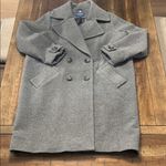 Pendleton Women’s 16 Gray Wool Coat Double Breasted Merino Classic Overcoat EUC Photo 2