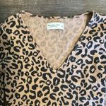 Abercrombie & Fitch Soft A & F Cozy Leopard Print Long Sleeved Bodysuit Small Photo 2