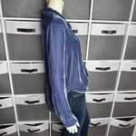 Bella Dahl Clean Long Sleeve Shirt Nordic Blue Velvet Size Small Photo 9