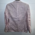 Ralph Lauren Lauren Womens Pastel Pink 100% Linen Blazer Neutral Minimalist 2000 Photo 8