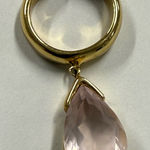 Cornelia Webb Pale Pink Quartz Yellow Gold Plated Ear Cuff Photo 0