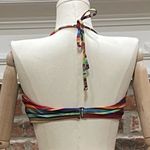 BECCA by Rebecca virtue  colorful striped bikini top / L / Excellent condition Photo 10