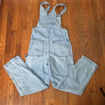 Madewell NWOT Denim Oversized Carpenter Overalls Colliar Wash size XS Photo 4
