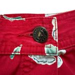 Vintage 90s LizWear Womens 2P Petite Red Floral Cotton Skort Skirt Shorts Size 2 Photo 7