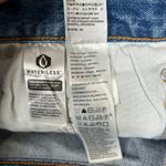 Levi's  Strauss Light Wash Blue Distressed High Waist Cut Off Mom Shorts Size W34 Photo 6