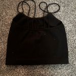 Colsie Black Fitted Crop Camisole Photo 1