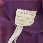 Women’s Purple Mermaid Fit Prom Formal Dress Sparkly Sequins Leg Slit Size 14 Photo 6