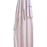 Anthropologie Mickey & Jenny Oat Asymmetric Tiered Ruffle High Neck Sleeveless Maxi Dress Photo 0