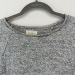 Lou & grey  Heathered Slate Blueish Grey and White Cotton Sweater Photo 1