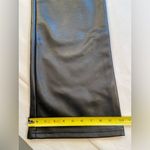 Princess Polly  Black Faux Leather‎ Pants with EyeletBelt, low rise, size 4 Photo 8