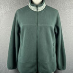 Lands' End Forrest Green PolarTec Fleece Zipper Jacket Womens Plus Size 1X 16-18 Photo 0