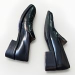 Gucci Shoes Loafers Patent Leather Vintage Slip Ons women Black Italy Sz 7.5 Photo 14