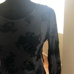 Planet Gold JUNIORS FLOCKED FIT FLARE DRESS BLACK Photo 2