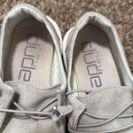 Hey Dude Women's Wendy Size 8 Light Grey Slub Canvas | Womens Slip on Gray Photo 2