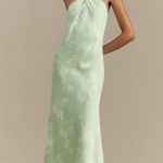 BHLDN  Ruby Twist Halter Satin Dress Photo 0