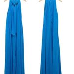 1. State Sleeveless Wide Leg Flowy Jumpsuit Amalfi Coast Blue Women’s Size Large Photo 2